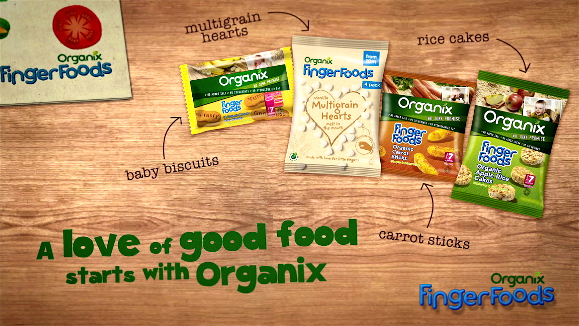 organix finger foods carrot sticks